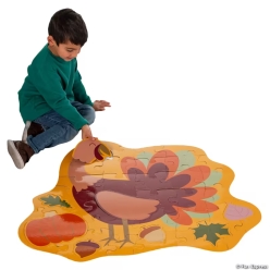 Thanksgiving Harvest Fall Turkey Floor Jigsaw Puzzle